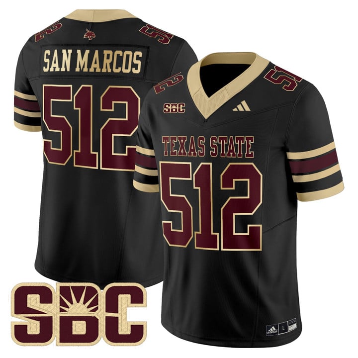 San Marcos Jersey #512 Texas State Bobcats 2025 Limited Stitched