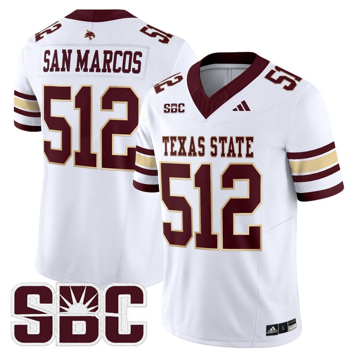 San Marcos Jersey #512 Texas State Bobcats 2025 Limited Stitched
