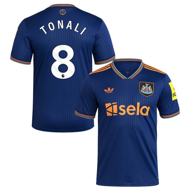 Sandro Tonali #8 Newcastle United 2025-26 Third Match Jersey – Navy