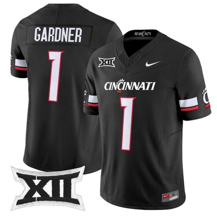 Sauce Gardner Jersey #1 Cincinnati Bearcats 2025 Vapor Limited Stitched Black