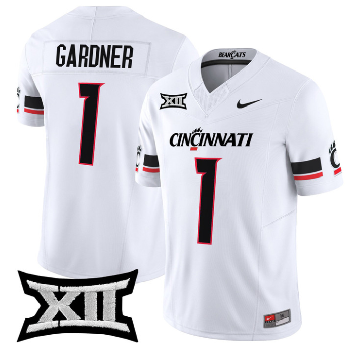 Sauce Gardner Jersey #1 Cincinnati Bearcats 2025 Vapor Limited Stitched White
