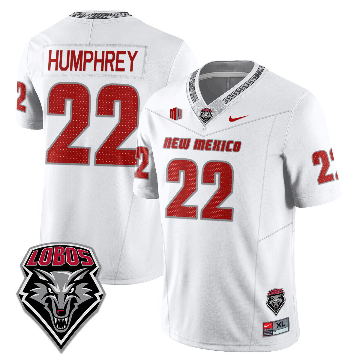 Scottre Humphrey Jersey #22 UNM Lobo Football 2025 Stitched White
