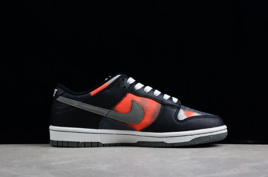 NK Dunk Low Graffiti Black Red Grey