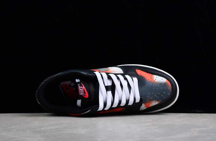 NK Dunk Low Graffiti Black Red Grey