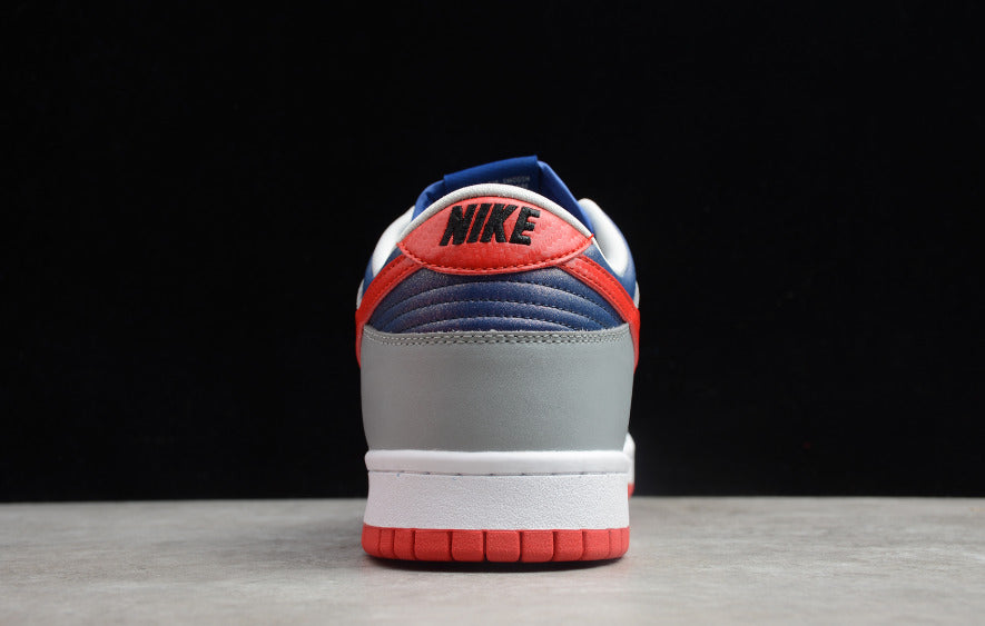 NK Dunk Low Samba Gray Blue Red