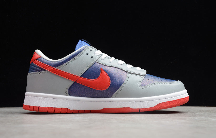 NK Dunk Low Samba Gray Blue Red