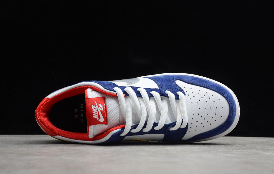 NK Dunk Low Royal Blue Metallic Silver Red