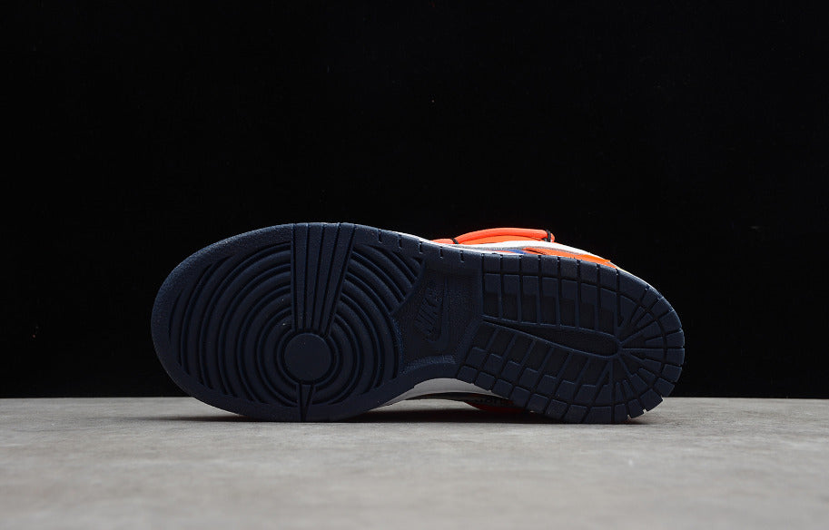 Off-White X Futura X NK Dunk Low Orange White Blue