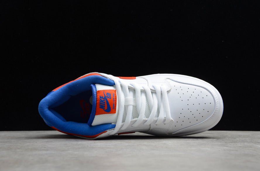 NK Dunk Low Pro White Orange Blue