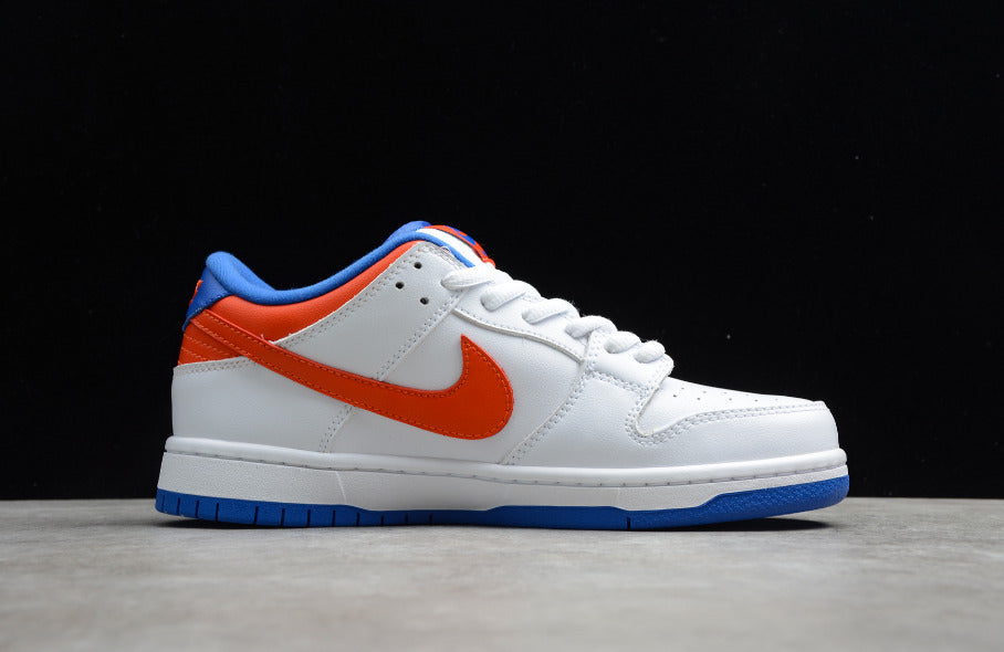 NK Dunk Low Pro White Orange Blue
