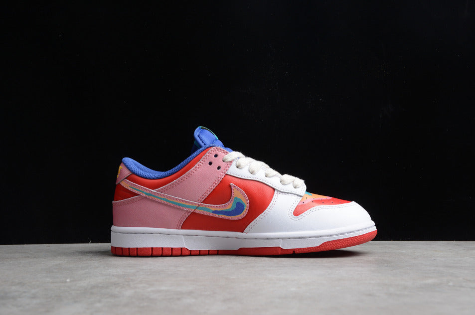 Cactusplantfleamarket X NK Dunk Low White Rainbow