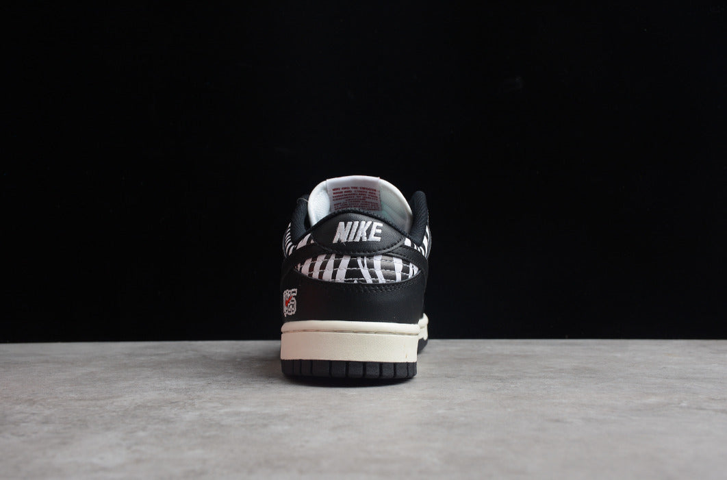 Quartersnacks X NK Dunk Low Zebra