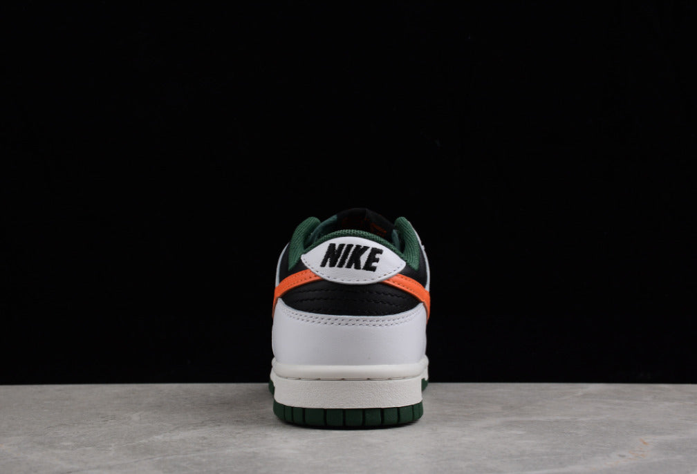 NK Dunk Low White Black Green