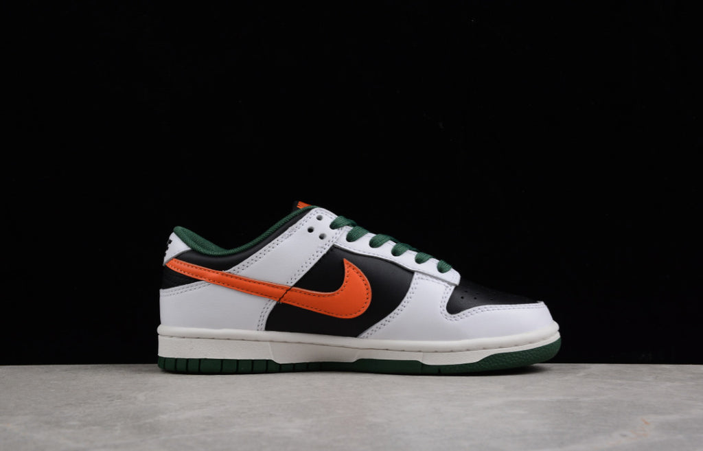 NK Dunk Low White Black Green