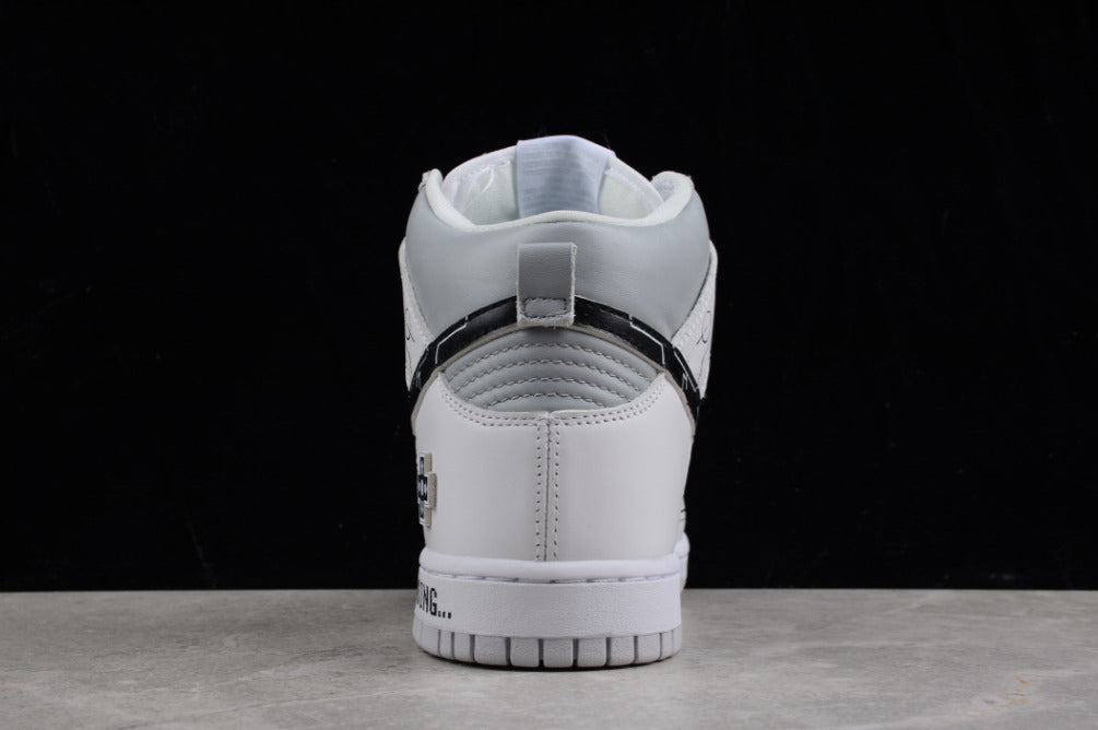 NK Dunk High Video Game Grey White