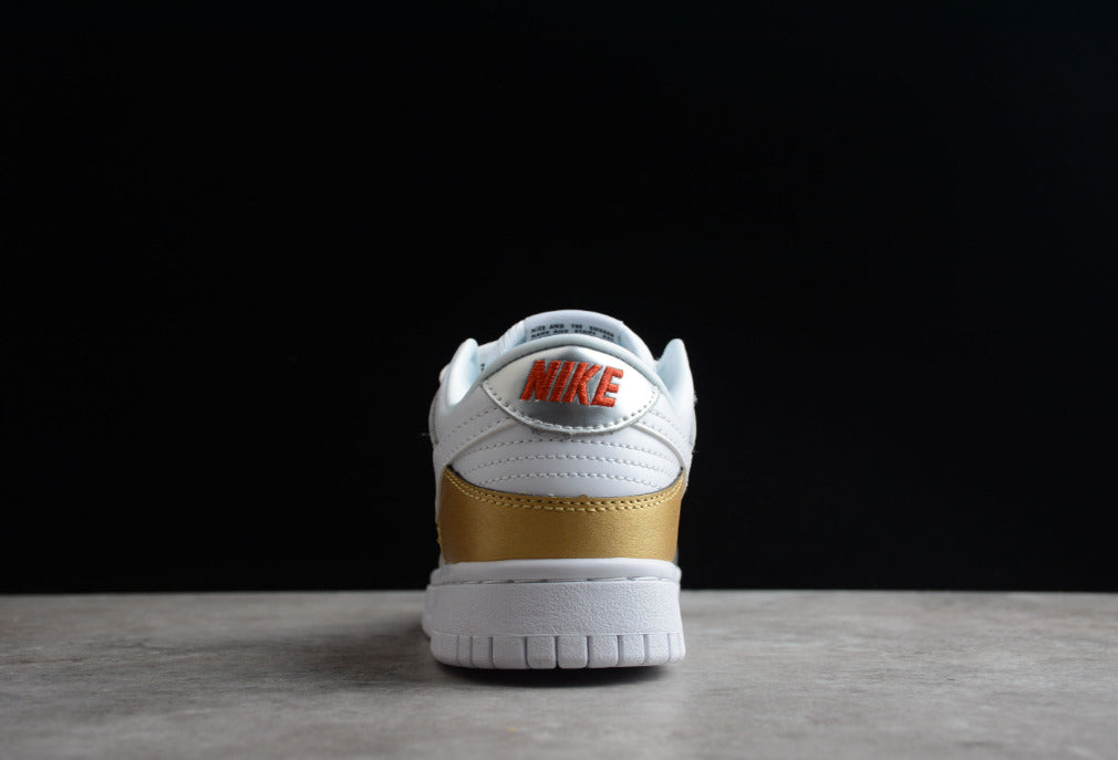 NK Dunk Low Silver Gold