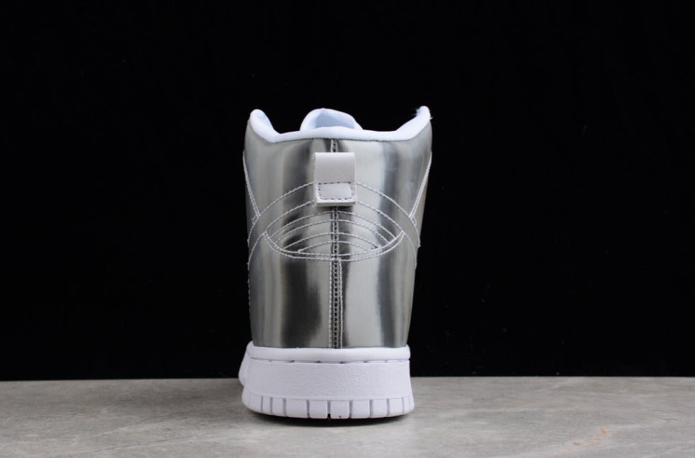 Clot X NK Dunk High Metallic Silver White