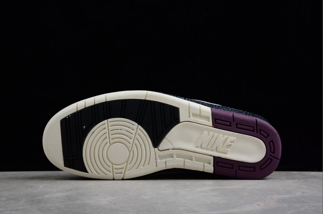 Off-White X Air Jordan 2 Retro SP White Dark Purple Black