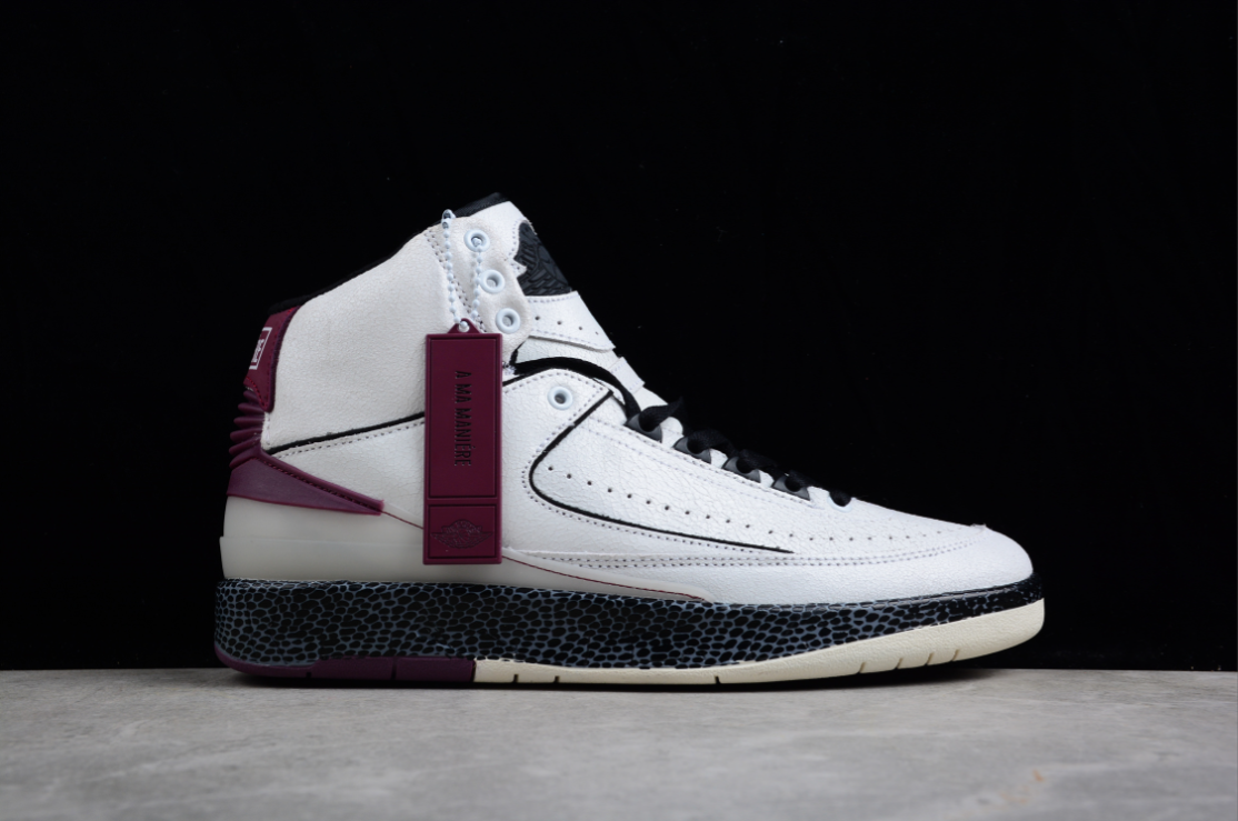 Off-White X Air Jordan 2 Retro SP White Dark Purple Black