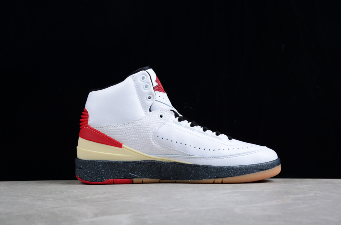 Off-White X Air Jordan 2 High White Varsity Red