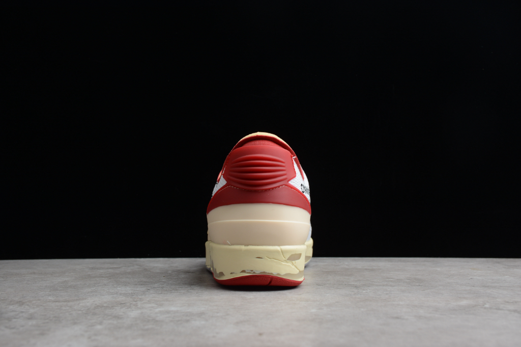 Off-White X Air Jordan 2 Low White Varsity Red