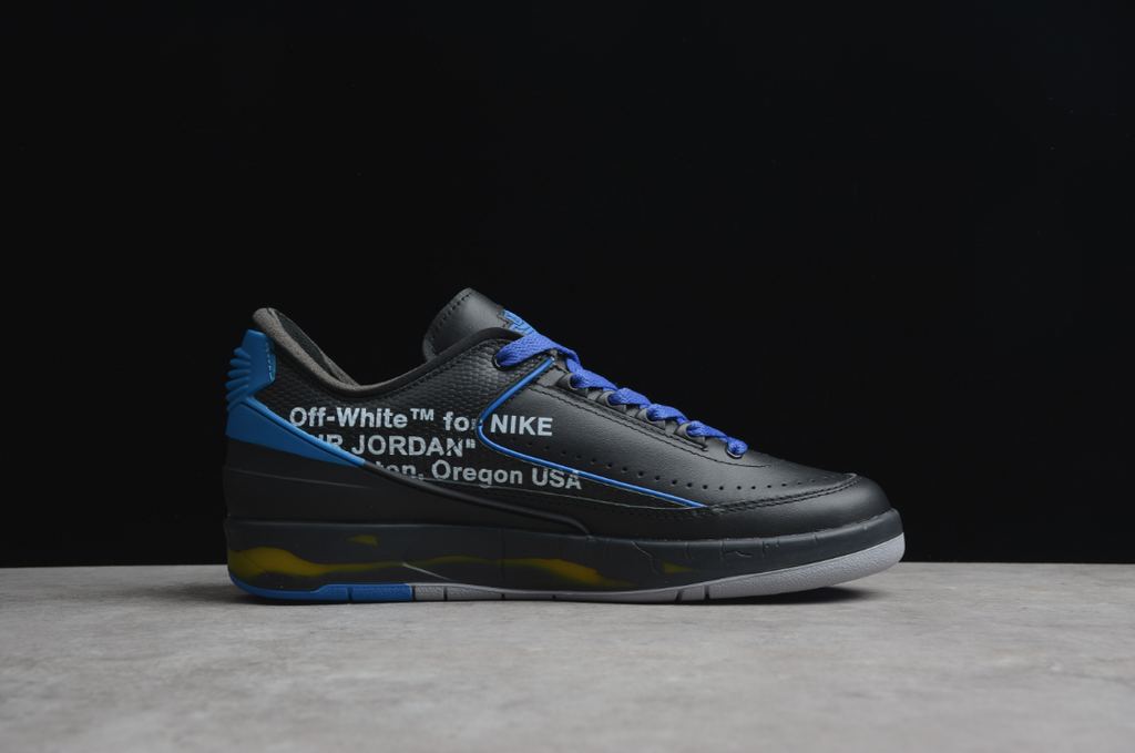 Off-White X Air Jordan 2 Retro Low SP Black Blue
