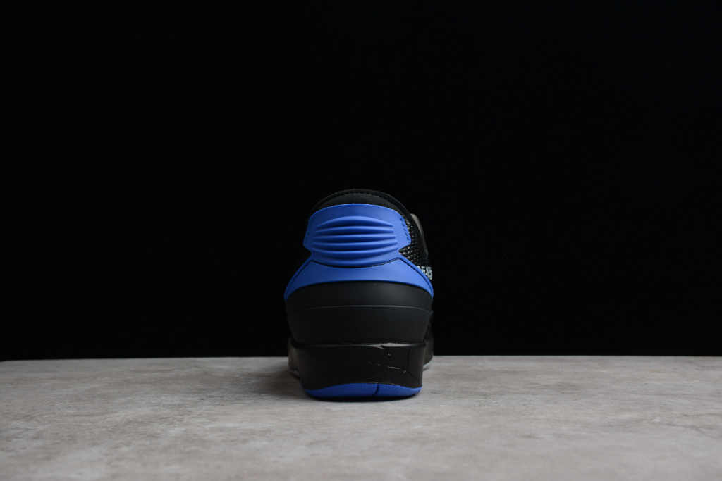 Off-White X Air Jordan 2 Low Black Varsity Royal