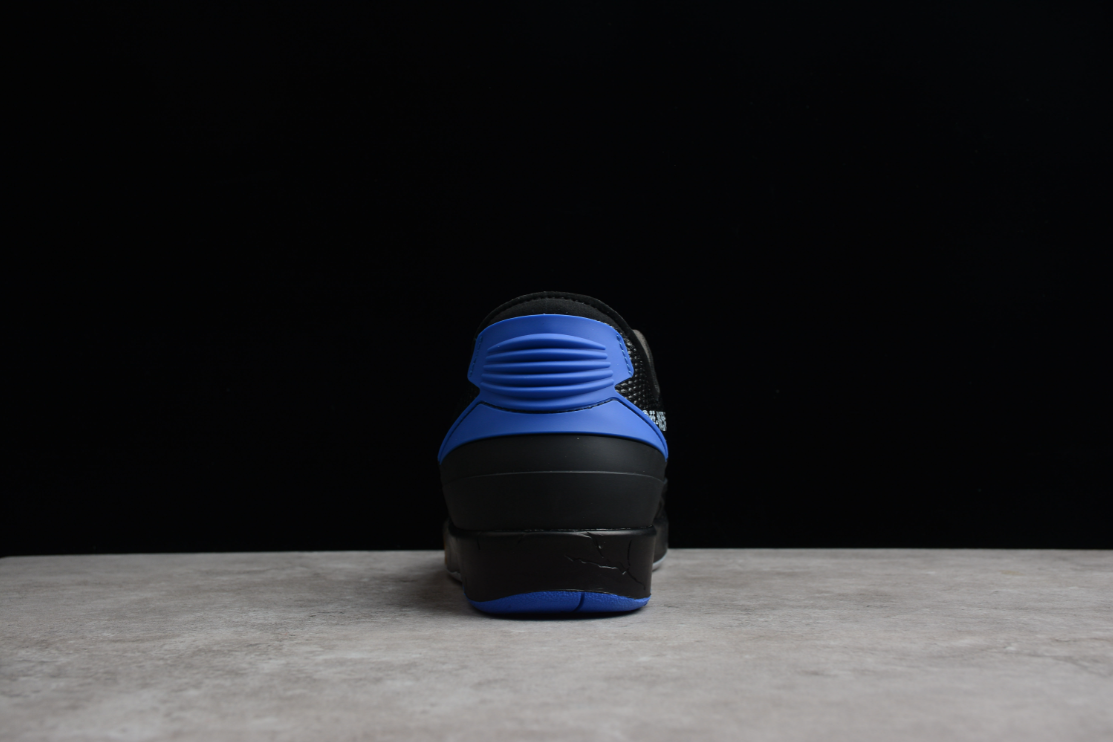 Off-White X Air Jordan 2 Low Black Varsity Royal