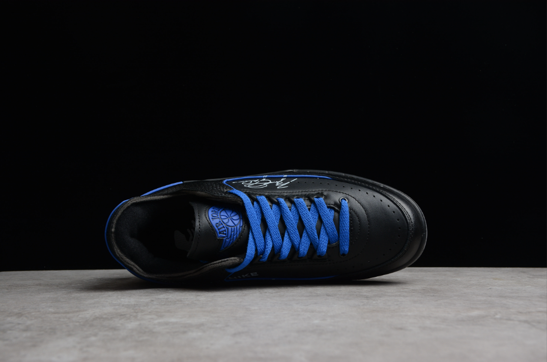 Off-White X Air Jordan 2 Low Black Varsity Royal
