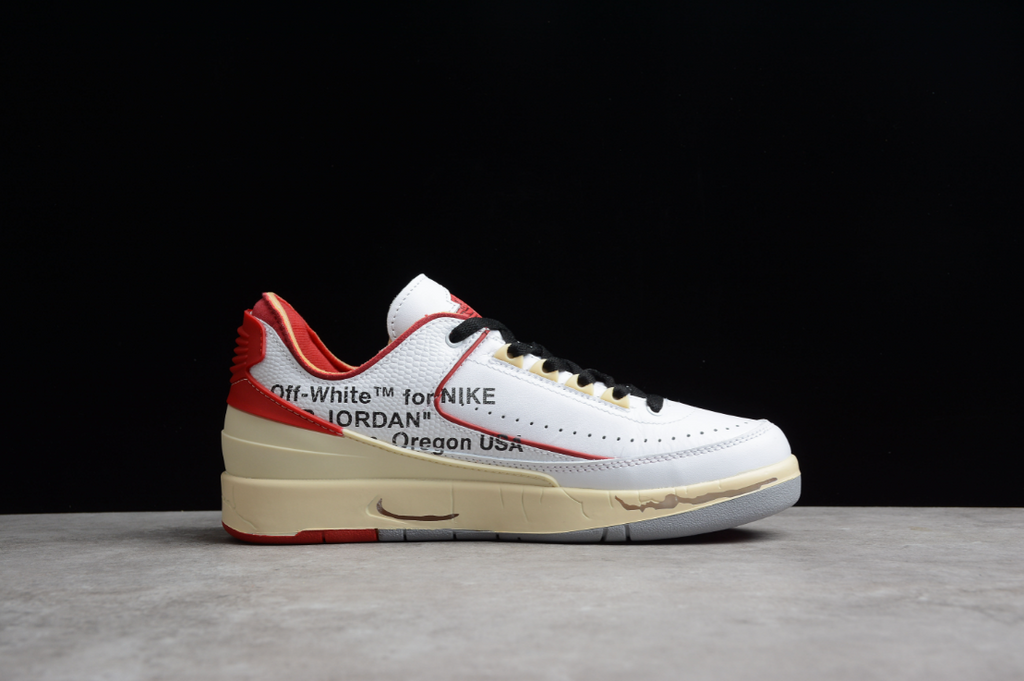 Off-White X Air Jordan 2 Low White Red