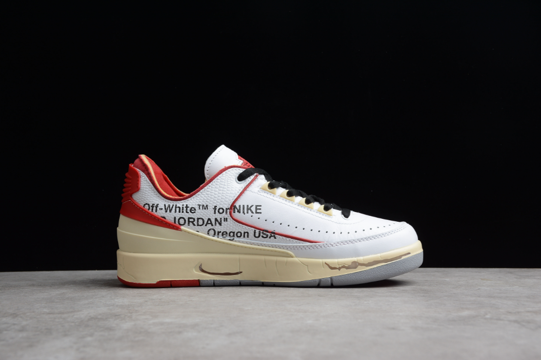 Off-White X Air Jordan 2 Low White Red