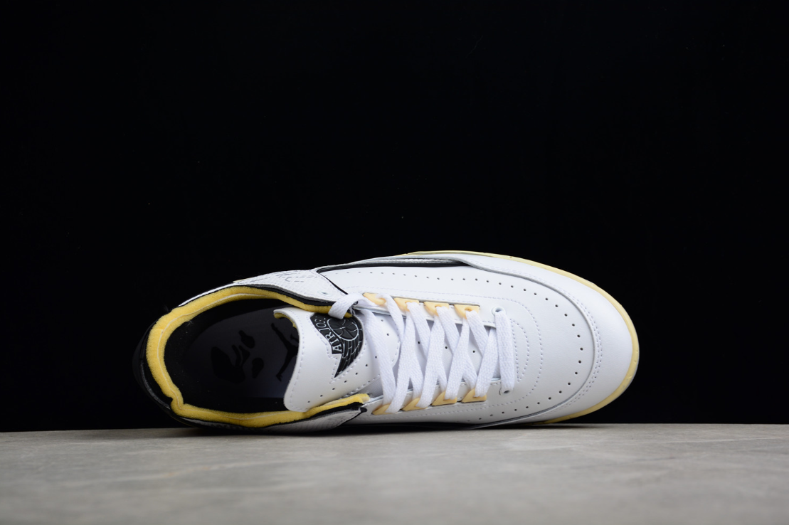 Off-White X Air Jordan 2 Low White Yellow