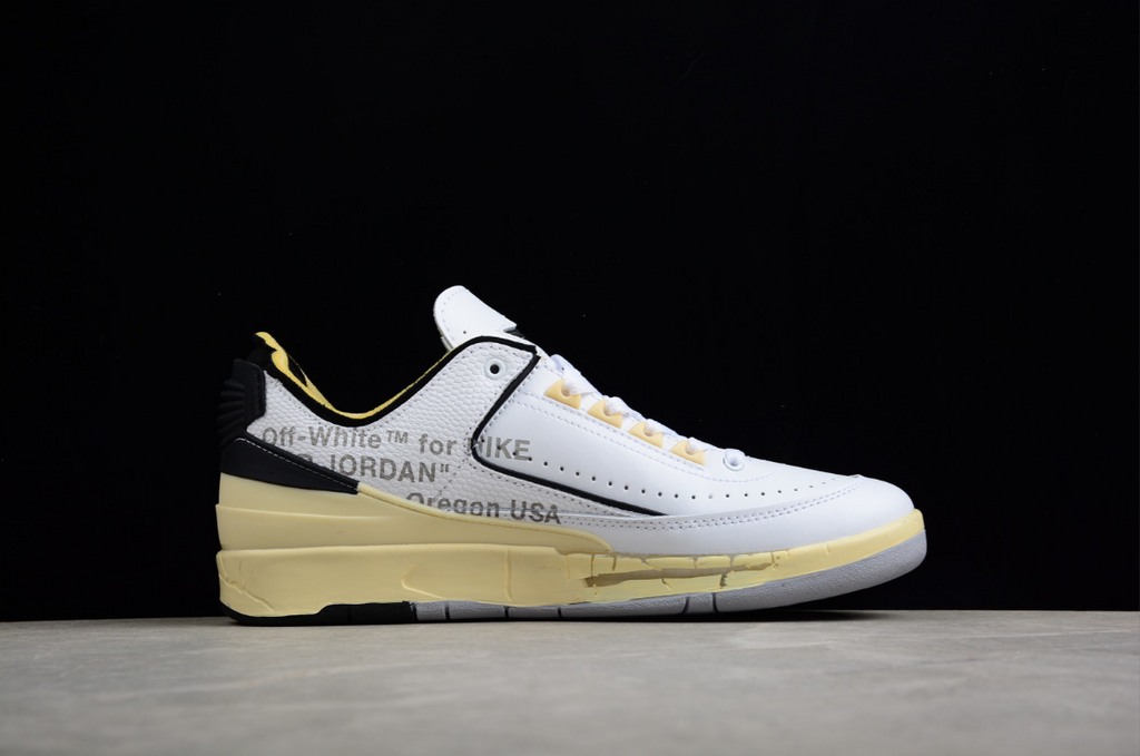 Off-White X Air Jordan 2 Low White Yellow