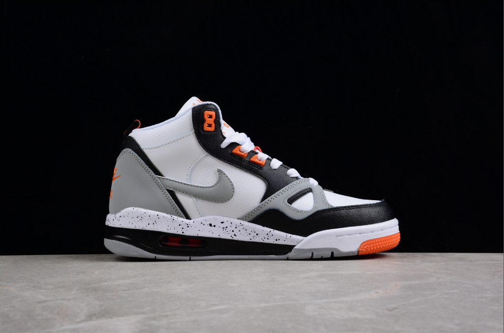 NK Air Flight 13 Mid White Wolf Grey Total Orange Black