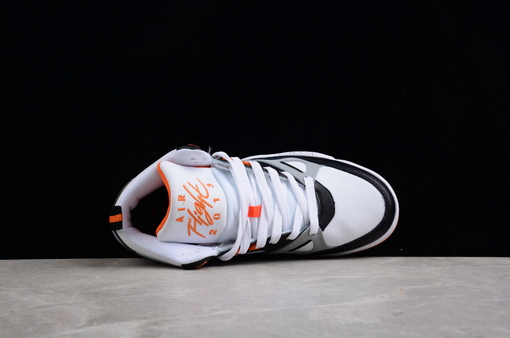 NK Air Flight 13 Mid White Wolf Grey Total Orange Black