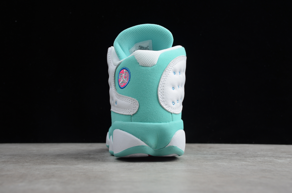Air Jordan 13 Retro White Soar Green Pink
