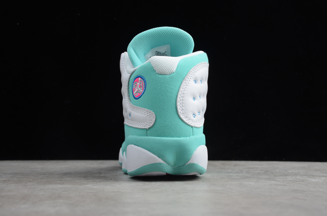 Air Jordan 13 Retro White Soar Green Pink