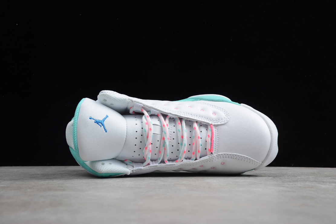 Air Jordan 13 Retro White Soar Green Pink