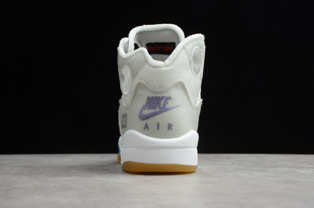 Off-White X Air Jordan 5 Grey Green