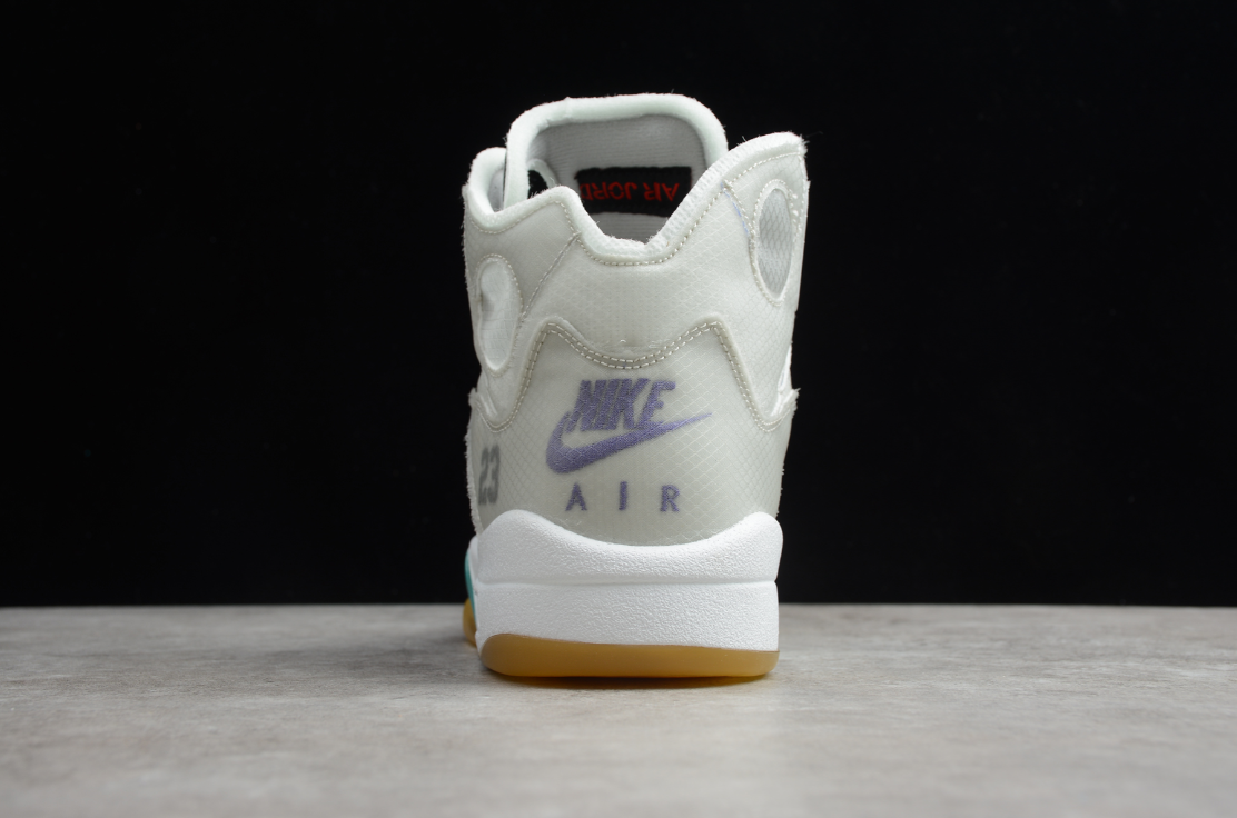 Off-White X Air Jordan 5 Grey Green