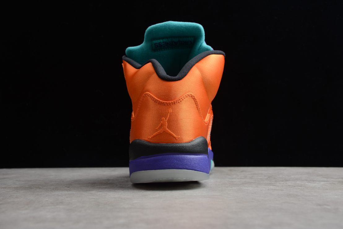 Air Jordan 5 Retro Orange Purple Green