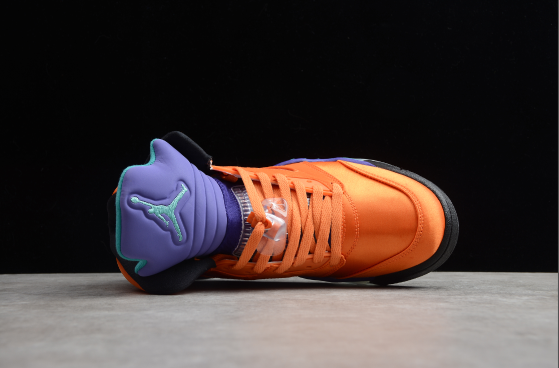 Air Jordan 5 Retro Orange Purple Green