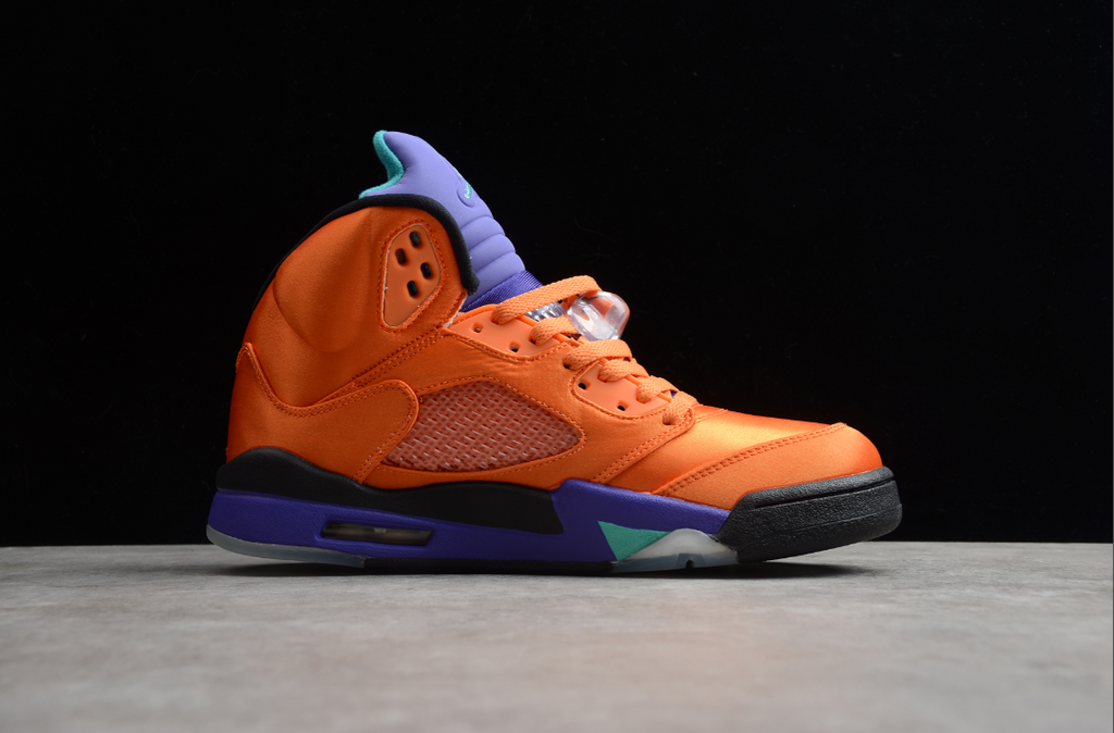 Air Jordan 5 Retro Orange Purple Green