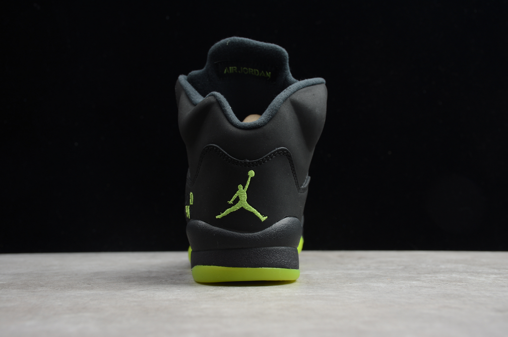 Air Jordan 5 Retro OG Quai 54 Black Fluorescent Green