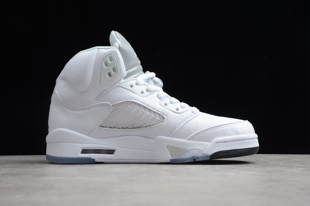 Air Jordan 5 Retro Metallic White