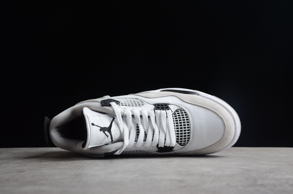 Air Jordan 4 Pale White Military Black
