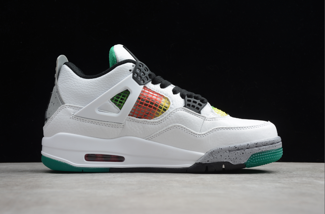 Air Jordan 4 Retro Lucid Green Rasta