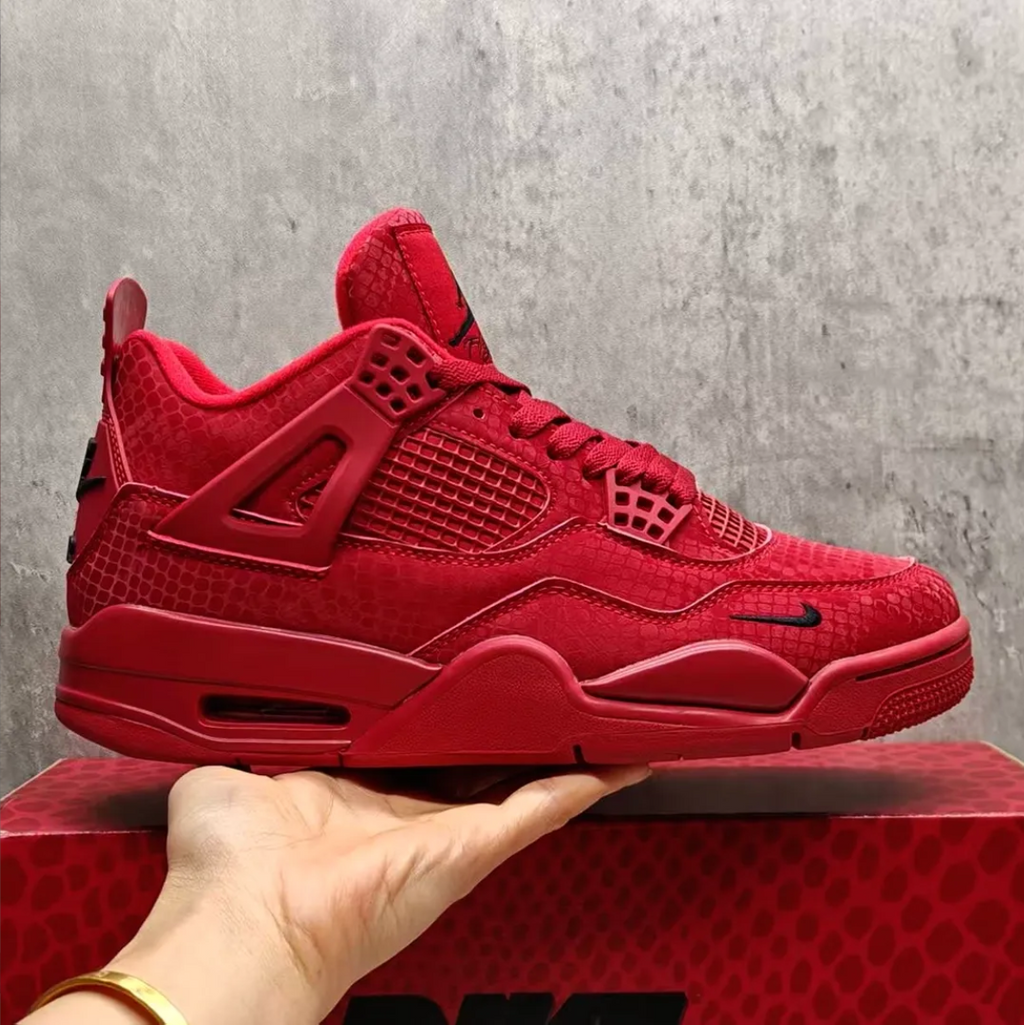 Nigel Sylvester x Air Jordan 4 Red Mamba Shoes Sneakers