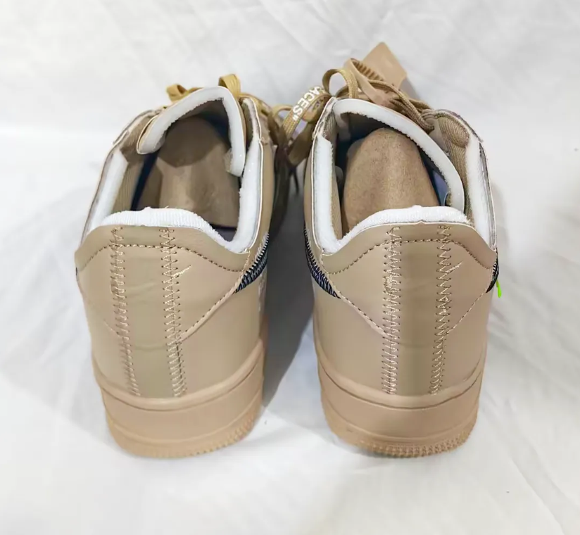 OW x AF 1 Low Sesame Shoes Sneakers