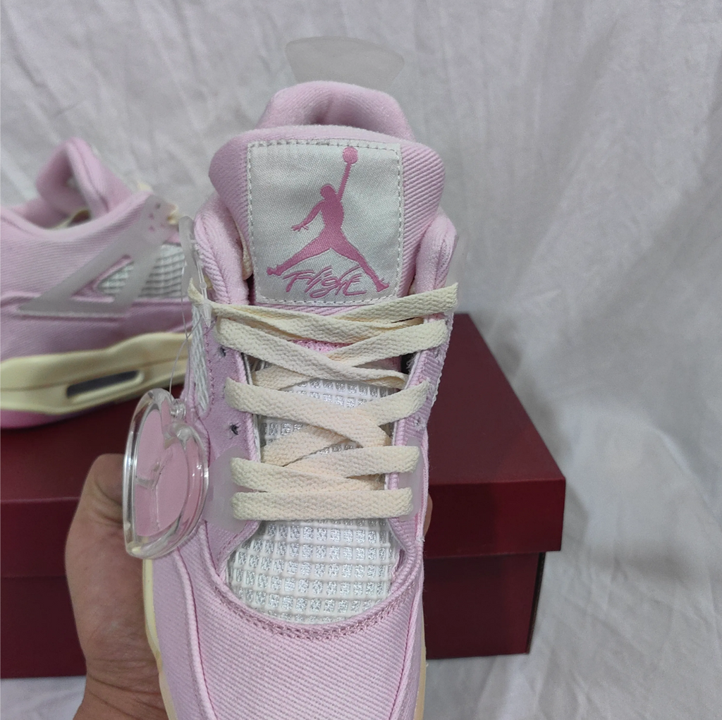 Air Jordan 4 Denim Iced Carmine Shoes Sneakers